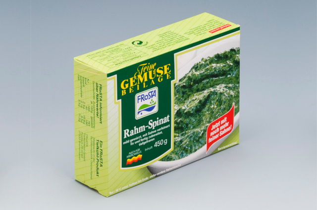 Project - Spinach and herbs for Frosta and Iglo Our project for spinach and herbs from Frosta - Carton erector and sealer