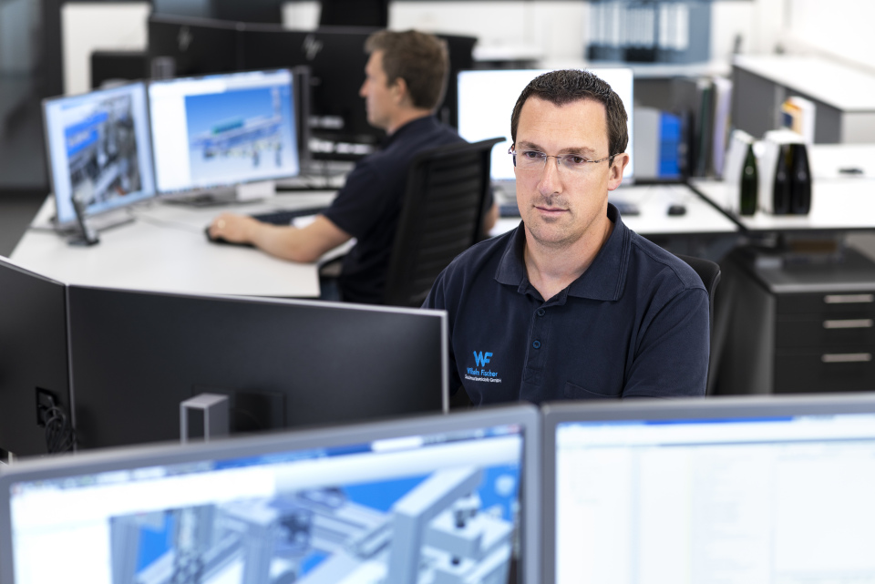 Wilhelm Fischer Konstruktionsteam bei der Arbeit