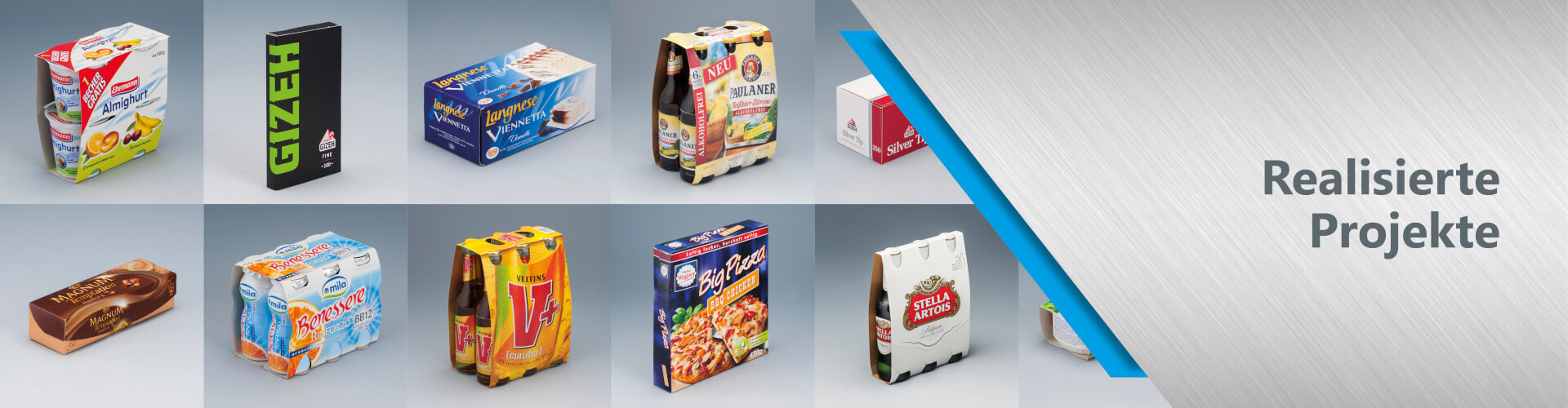 Unsere realisierten Projekte von Eispackungen zu Pizzakartonen