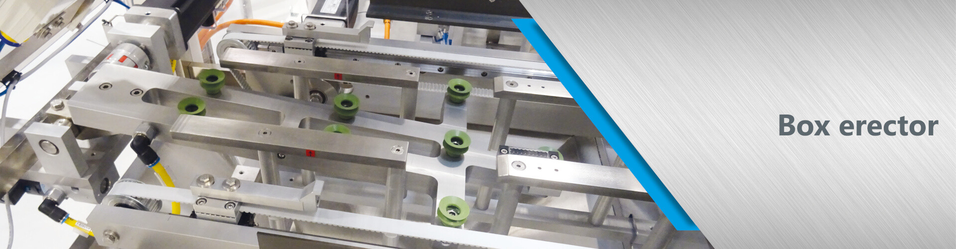The cartons are erected at speeds of up to 200 packs per minute.
